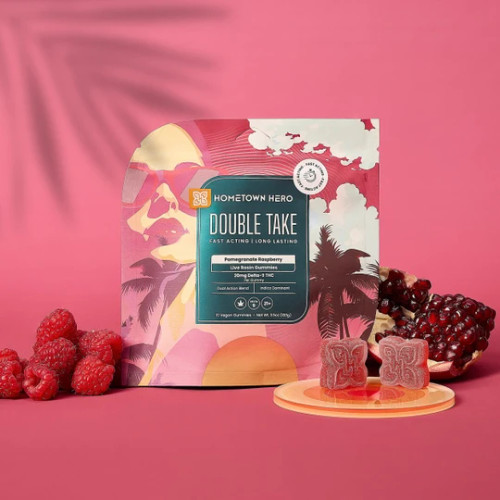 Double Take Gummies - Pomegranate Raspberry (Indica)