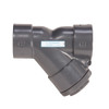 Valve Y-Strainer, Socket, FPM, Polyvinyl Chloride Body, Domestic