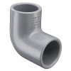 Elbow, Slip Socket End, SCH 80, Molded, Chlorinated PVC, 210 deg F, Gray, 90 deg Elbow Elbow, Slip Socket End, SCH 80, Molded, Chlorinated PVC, 210 deg F, Gray, 90 deg Elbow