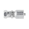 PARKER 43 Series Hydraulic Hose Fitting,Crimp Style, Straight,Female BSP Parallel Pipe x Swivel 30 deg Flare End