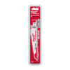 MILWAUKEE AX Sawzall Blade, Demolition,  Tapered Back, 1 in Wd, 0.062 in Thk, Matrix II Teeth, 1/2 in Tang