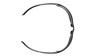 Safety Glasses, Universal, Anti-Scratch Lens, Clear Lens, Frameless, Clear Frame, Polycarbonate Frame