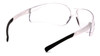 Safety Glasses, Universal, Anti-Scratch Lens, Clear Lens, Frameless, Clear Frame, Polycarbonate Frame
