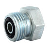 PARKER Hydraulic Plug, Male ORFS End, Steel, Domestic