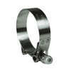 T-Bolt Clamp, 7/16 in, 7/16 in, 0.025 in Thk, 3/4 in Wd, Stainless Steel Band,  Stainless Steel Bolt