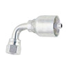 PARKER 71 Series Hydraulic Hose Elbow,Crimp Style, Short Drop,37 deg Female JIC Swivel End,90 deg,-40 to 257 deg F