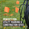 Marking Paint, Ground, 17 oz Container, Can, Aerosol, Upto 500 ft linear, 1 hr Curing, 50 to 90 deg F Marking Paint, Ground, 17 oz Container, Can, Aerosol, Upto 500 ft linear, 1 hr Curing, 50 to 90 deg F
