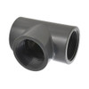 Tee, Tee, FNPT End, SCH 80/XH, 150 psi, Injection-Molded, PVC, Gray, 140 deg F, Domestic
