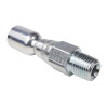 PARKER 56 Series Hydraulic Hose Fitting,Straight,MNPTF Swivel End,5000 psi,Steel,Chromium 6 Free Plated