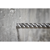MILWAUKEE Rotary Hammer Drill Bit, 4-Cutter, Hole Drilling, Spiral Flute, 45/64 in Shank, SDS-Max Shank, Bright MILWAUKEE Rotary Hammer Drill Bit, 4-Cutter, Hole Drilling, Spiral Flute, 45/64 in Shank, SDS-Max Shank, Bright