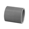 Coupling, Coupling, Socket End, SCH 80, Injection-Molded, PVC, Gray, 140 deg F, Domestic