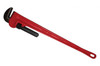 Straight Pipe Wrench, Heavy Duty, Hook and Heel Jaw, Alloy Steel Jaw, 180 deg Head, Standard, Red Handle