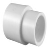 Reducer Coupling, Coupling, Socket End, SCH 40, 150 psi, Injection-Molded, PVC, Nitrile Seal, White, Domestic