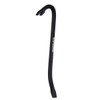 Gooseneck Wrecking Bar, Claw Tip, Hex, Carbon Steel, Black Paint