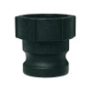 Adapter, Type A,  Cam and Groove, Adapter, Male Adapter x FNPT End, 70 deg F, Glass-Filled Polypropylene