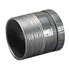 Pipe Nipple, NPT End, SCH 40, Welded, Stainless Steel, Black