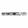 DORMER Square End Mill, Regular Length,  Double, 4 -Flute, Spiral Flute, Right Hand Cut, 30 deg Helix, Bright