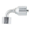 PARKER 43 Series Hydraulic Hose Elbow,Crimp Style,Female Metric L - Swivel x Crimp End,90 deg,Steel,28 x M36-2