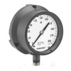 Mechanical Pressure Gauge, Dry, 1/2 in MNPT, 4-1/2 in Dia Dial, +/-1%, Dial Display, -20 to 250 deg F, Black