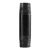 Pipe Nipple, 1/2 in, NPS End, SCH 40, 214 psi, 400 deg F, Welded, Steel, Black, 300-12