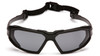 Goggle, Black Frame, Nylon,  Foam Lined Frame, Polycarbonate Lens, ANSI Z87.1,  CE EN166, 1 UV Protection