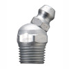 Zerk Fitting, 7/16 in Hex, Trivalent Zinc Plated, Steel, Straight, 1/8 in PTF Thread