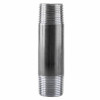 Pipe Nipple, 1 in, NPS End, SCH 40, 226 psi, 400 deg F, Welded, Steel, Black