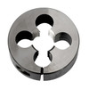 DORMER Round Die, 5/8 in Thk, 2 in OD Die, Right Hand Thread, Chromium Steel, Bright, Adjustable, Imperial