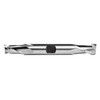 DORMER Square End Mill, Regular Length,  Double, 4-1/8 in Lg, 13/16 in Lg of Cut, 2 -Flute, Spiral Flute, Bright
