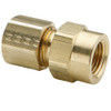 PARKER Adapter, Compression x FNPT End, -65 to 250 deg F, Brass, Forged, Adapter, Fluid