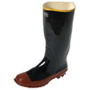 Knee Boot, Steel Toe, Non-Slip Sole, Rubber Outsole, Steel Shank, ANSI Z41 PT 91 Class 75, Black,  Red Sole