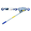 Ratchet Winch Hoist, Portable, 1.125 ton, 3/16 in Dia Cable, 16 in Min Between Hook, Reversible