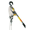Ratchet Winch Hoist, Portable, 1.125 ton, 3/16 in Dia Cable, 16 in Min Between Hook, Reversible