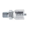 PARKER 43 Series Hydraulic Hose Fitting,Crimp Style, Straight,Male JIS/BSP Taper Pipe Rigid End,Steel,Domestic