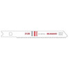 Jig Saw Blade, Heavy Duty, 2-3/4 in Lg, 9/32 in Wd, Milled/Wavy Teeth, 1/4 in Shank, U Shank