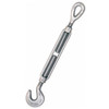 Turnbuckle, Hook and Eye, Hook and Eye End/End, 5/8 in Dia Thread, 2250 lb Working, Steel