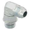 PARKER Hydraulic Elbow, High Pressure,  Straight Thread, 37 deg Male JIC Flare x Male SAE-ORB End, 90 deg, Steel