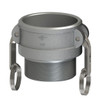 Coupler, Type B,  Cam and Groove, Coupler, Female Coupler x MNPT End, -150 deg F, Aluminium, Casting