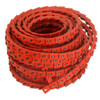 GATES Nu-T-Link Link Belt, 50 ft Lg Outside, 1 -Rib, -40 to 212 deg F, Polyurethane,  Polyester, Orange