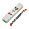 NICHOLSON Knife File, Triangular, Tang, 10 in Lg, American Coarseness of Cut