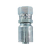 PARKER 43 Series Hydraulic Hose Fitting,Crimp Style, Straight,30 deg Female Japanese Metric Swivel Flare End,Steel