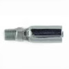 PARKER HY Series Hydraulic Hose Fitting,Crimp Style, Straight,MNPTF Rigid End,Steel,Chromium 6 Free Plated,Domestic