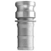Adapter, Type E,  Cam and Groove, Adapter, Male Adapter x Hose Shank End, 150 psi, -150 deg F, Aluminium