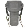 Coupler, Type C,  Cam and Groove, Coupler, Female Coupler x Hose Shank End, 150 psi, -150 deg F, Aluminium