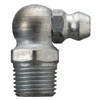 Zerk Fitting, 7/16 in Hex, Trivalent Zinc Plated, Steel, 1/8 in PTF Thread, 27/32 in Lg