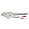 Locking Plier, 1-7/8 in, Alloy Steel Jaw, 10 in Lg, 1 Cutter, ASME B107.24/B107.36, Cushion Grip, Rawhide