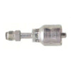 PARKER 43 Series Hydraulic Hose Fitting,Crimp Style, Straight,45 deg Male Inverted SAE Swivel End,70 deg F,Steel