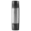 Pipe Nipple, 1 in, NPS End, SCH 40, 226 psi, 400 deg F, Hot Dipped,  Welded, Steel, Galvanized