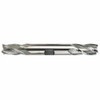 Double End Mill, 30 deg Helix, Round/Weldon Flat Shank, 9001:2008 ISO Code, High Speed Steel, Bright Double End Mill, 30 deg Helix, Round/Weldon Flat Shank, 9001:2008 ISO Code, High Speed Steel, Bright