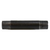 Pipe Nipple, Extra Heavy, 1/2 in-12, NPT End, SCH 80, 850 psi, -200 to 150 deg F, Seamless,  Welded, Black